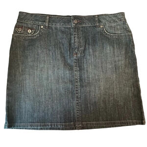 Axcess Dark‎ Wash Denim Skirt NWT Women’s Size 14